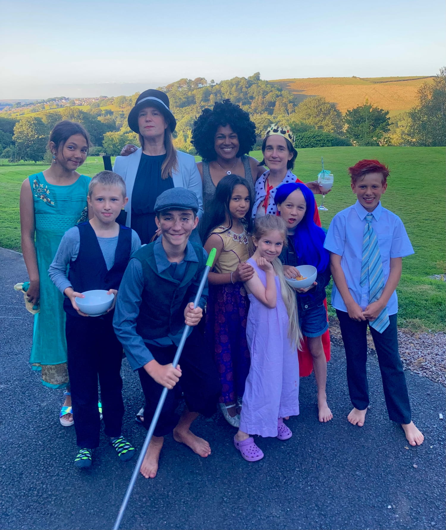 Halsannery with Greenwood kids